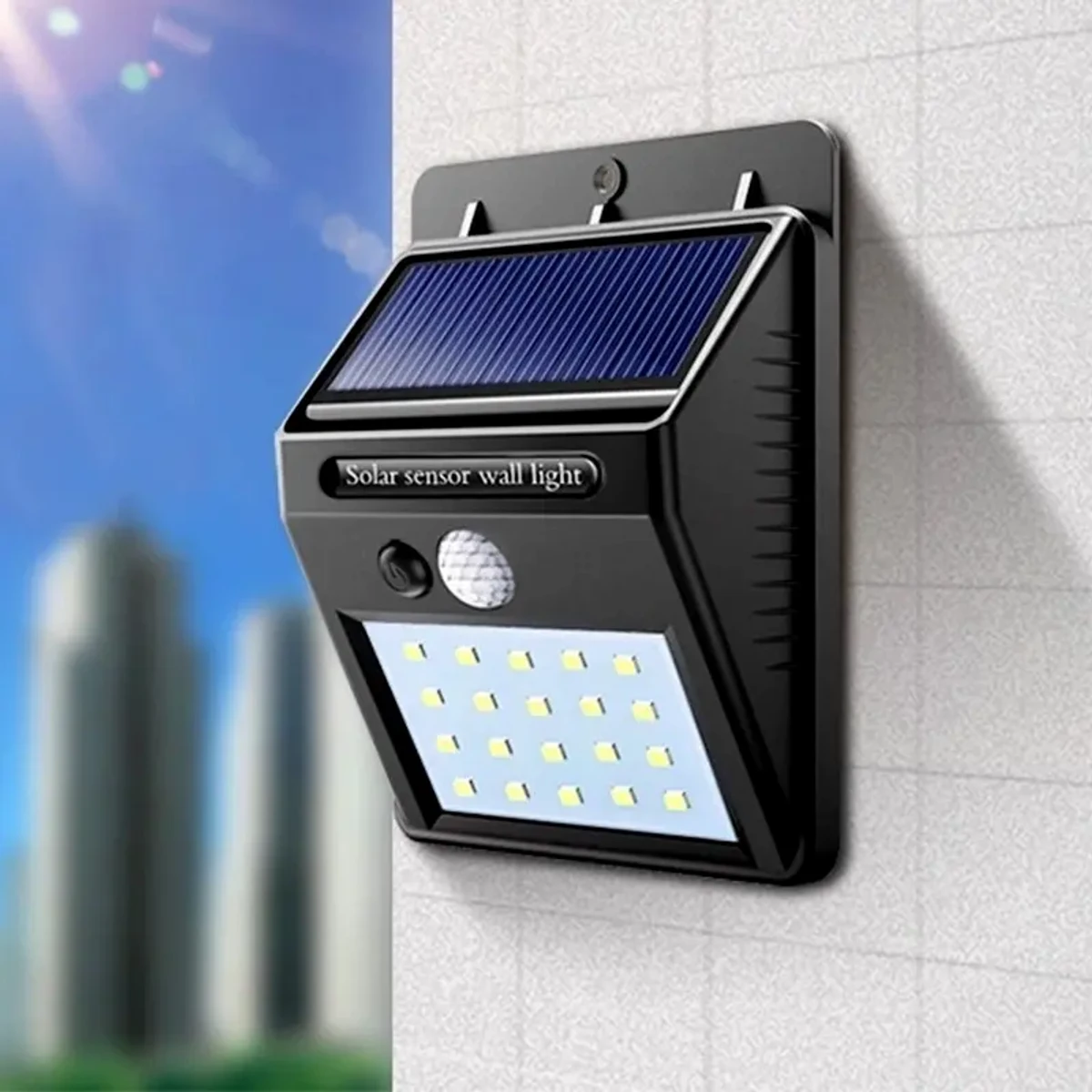 motion sensor light wireless security lights outside wall lamp 30 led